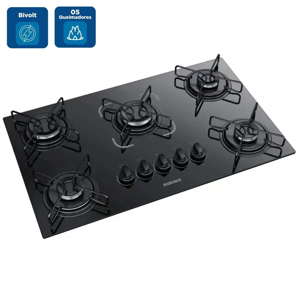 Cooktop Itatiaia 5 Bocas Essencial Preto - Bivolt - Image 2