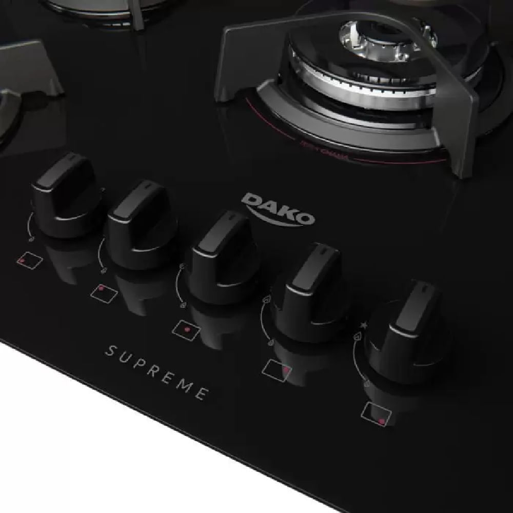 Cooktop Dako 5 Bocas Supreme Preto - Bivolt - Image 7