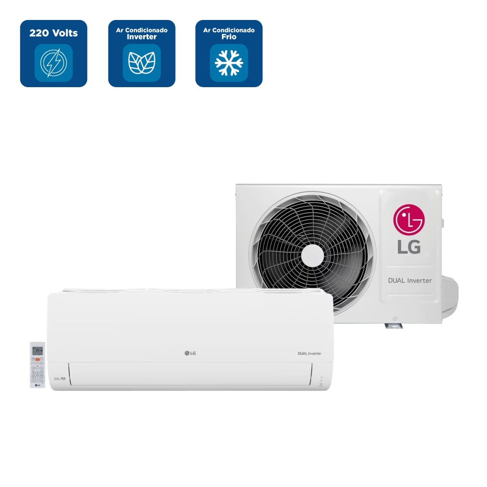 Ar Condicionado Split LG AI Dual Inverter Compact 9000 BTU/h Frio S3-Q09AAQAK - 220 Volts - Image 2
