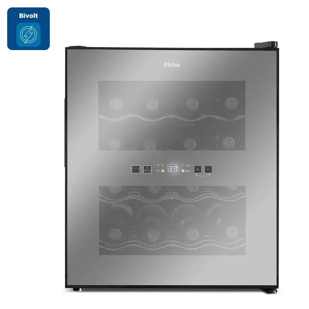 Adega Philco 16 Garrafas com Display Digital Preta PAD16E - Bivolt - Image 2