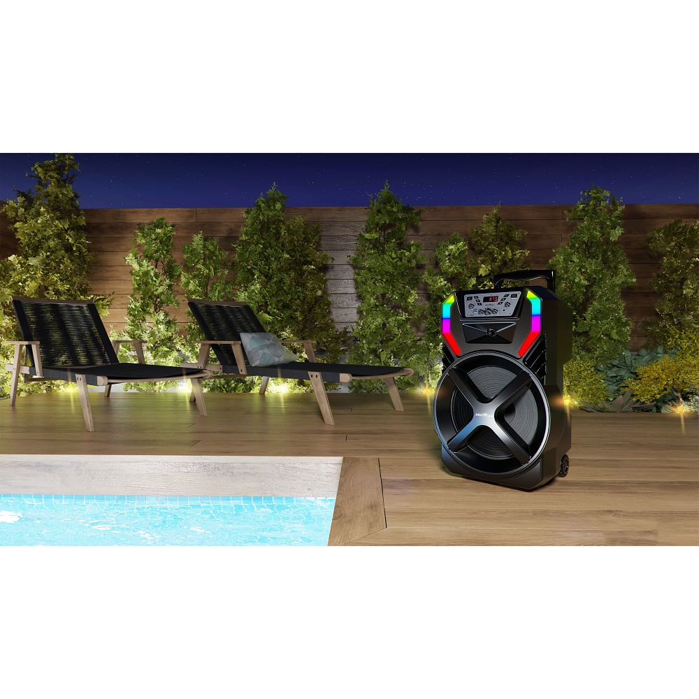Caixa Acústica Britânia Flash Lights Woofer 15 Preta BCX12500 – Bivolt - Image 11