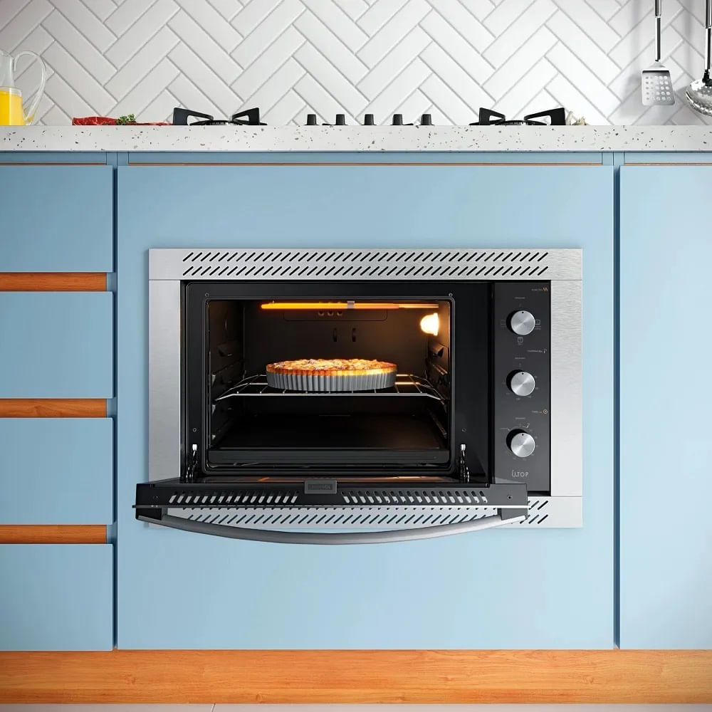 Forno Elétrico de Embutir Atlas 44 Litros U Top Com Grill e Timer Preto – 127 Volts - Image 8