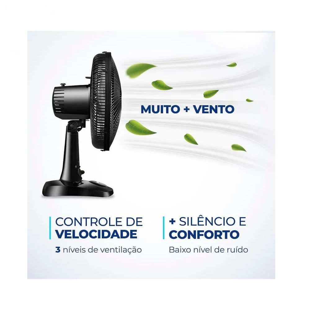 Ventilador de Mesa Mondial Super Power 30cm Preto VSP-30-B – 220 Volts - Image 4