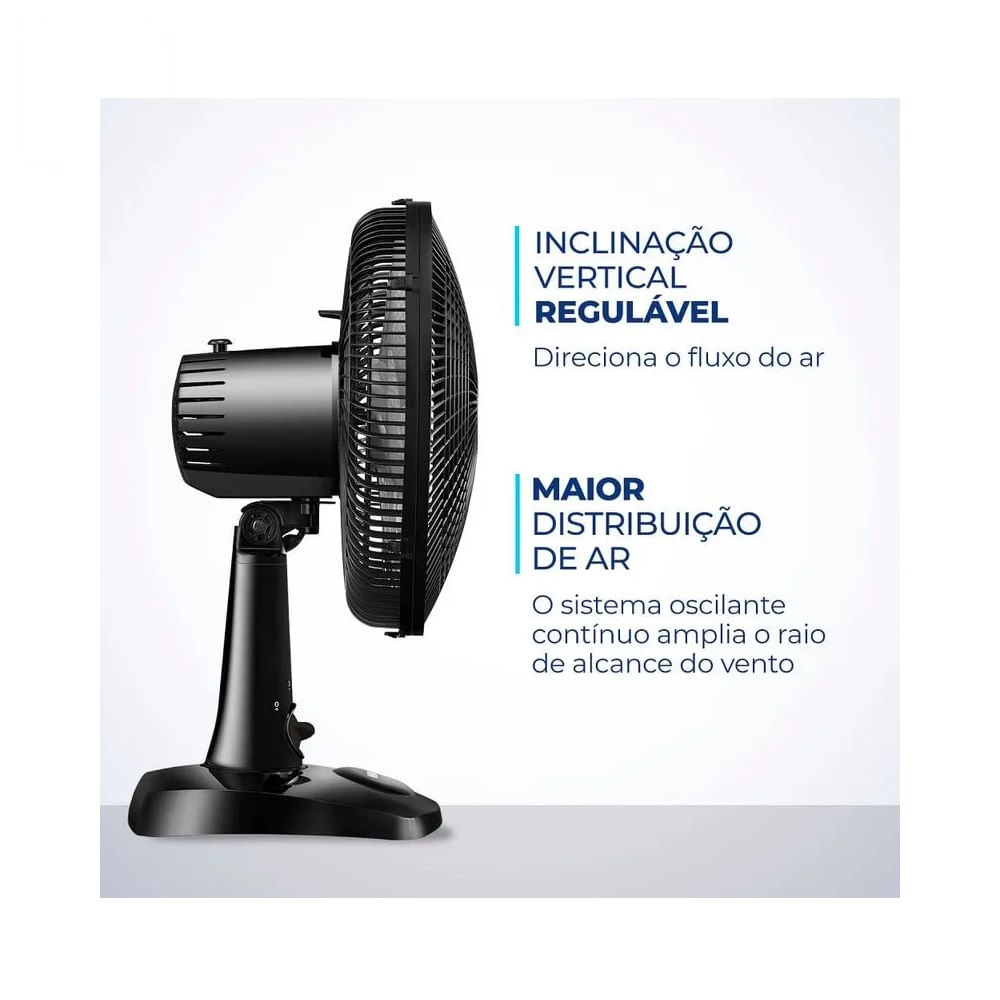 Ventilador de Mesa Mondial Super Power 30cm Preto VSP-30-B – 220 Volts - Image 5