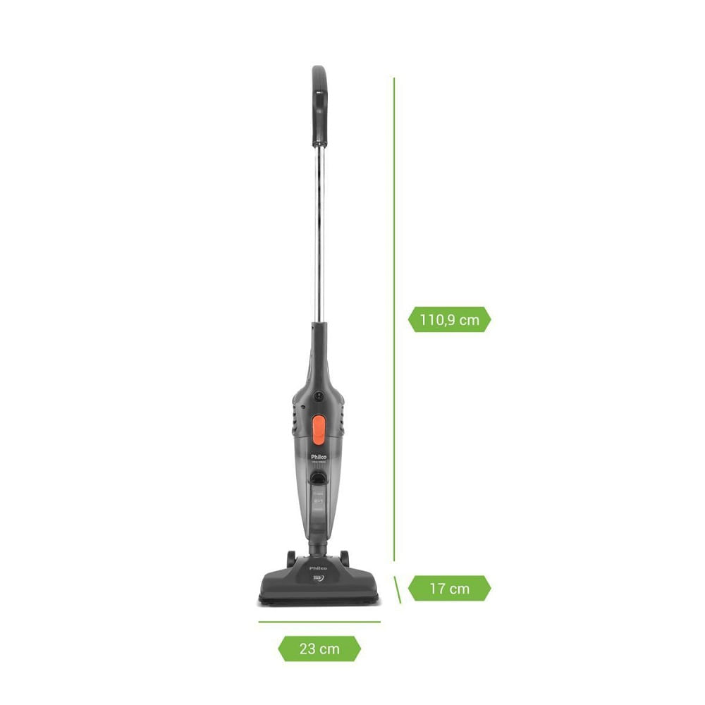 Aspirador de Pó Philco com Filtro 2 em 1 Vertical Cinza PAS1450C – 220 Volts - Image 13
