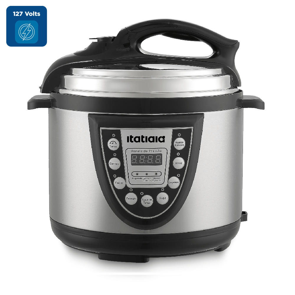 Panela de Pressão Elétrica Itatiaia Inox 5 Litros PPMID1002 – 127 Volts - Image 2