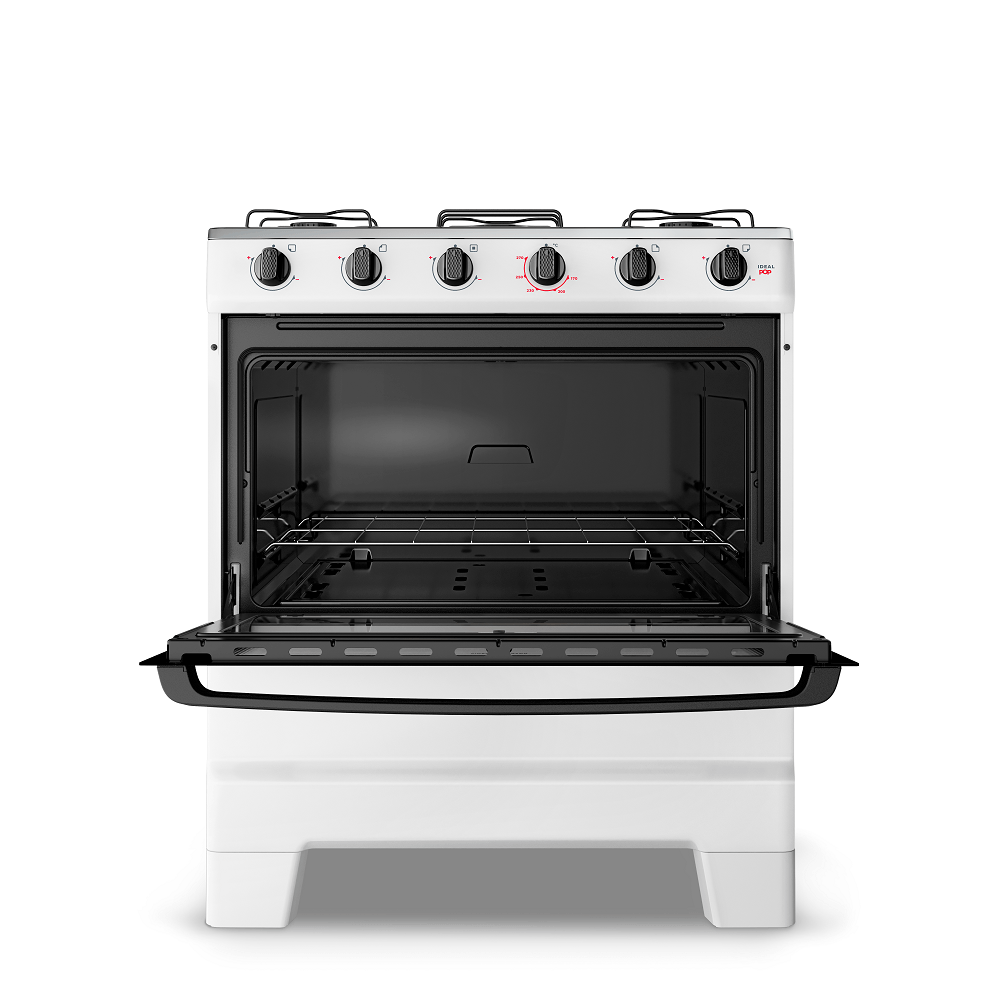 Fogão de Piso Esmaltec 5 Bocas com Acendimento Manual Branco Ideal Pop - Image 4