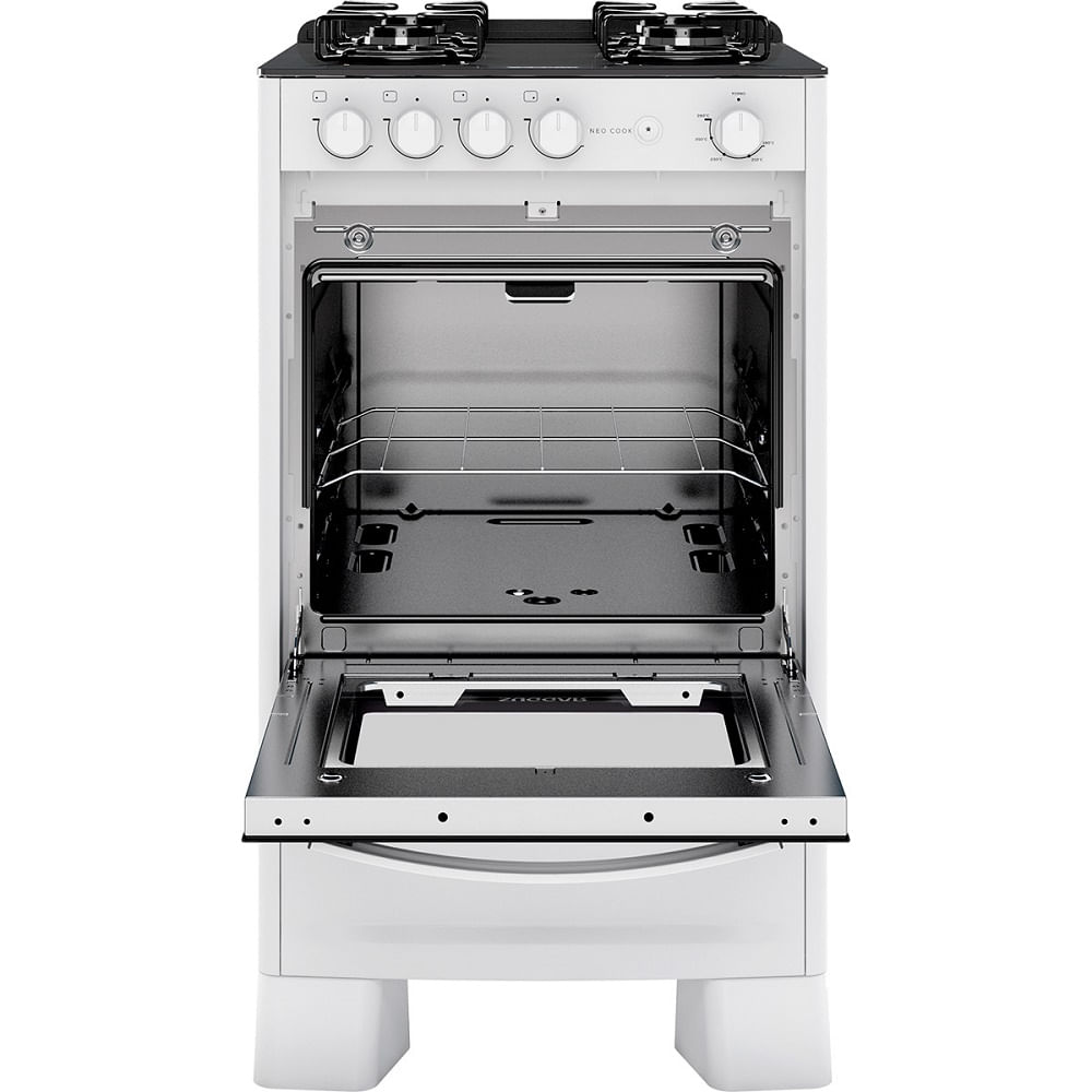 Fogão de Piso Suggar 4 Bocas com Mesa de Vidro BrancoFGV410BR – Bivolt - Image 5