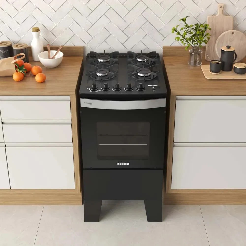 Fogão Itatiaia 4 Bocas Itaglass Plus Preto – Bivolt - Image 5