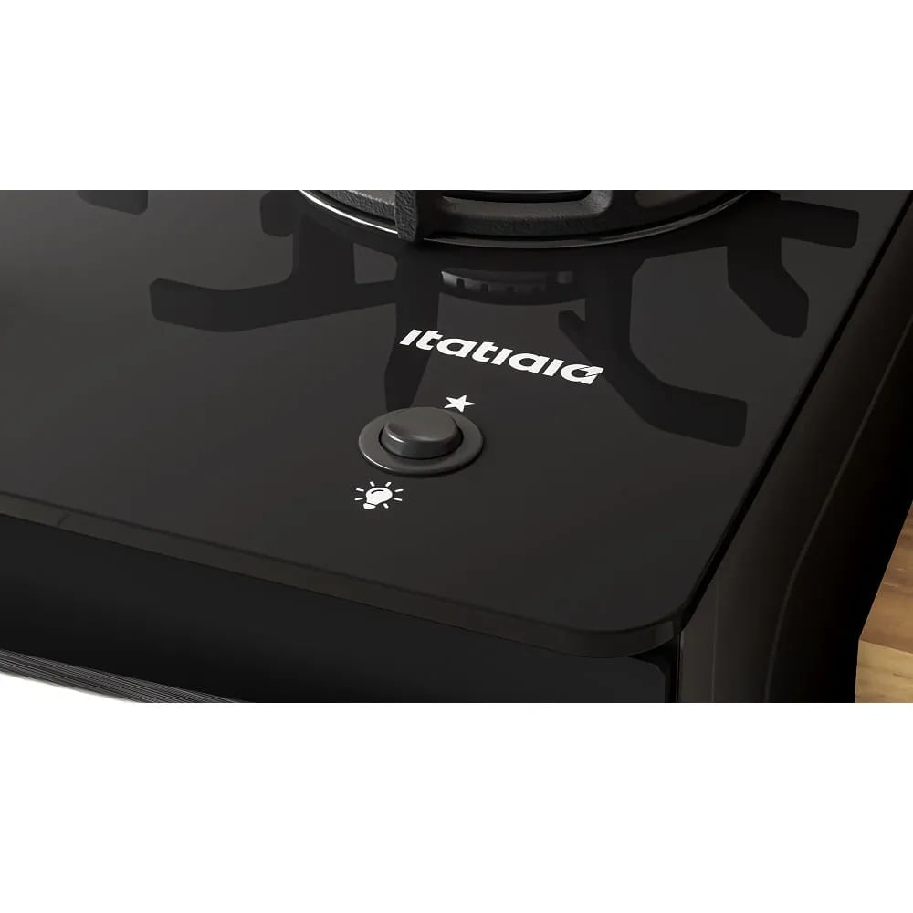 Fogão Itatiaia 4 Bocas Itaglass Plus Preto – Bivolt - Image 4