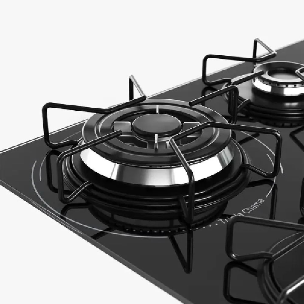 Cooktop a Gás Mueller 5 Bocas Tripla Chama Preto MCG135BG1 – Bivolt - Image 5