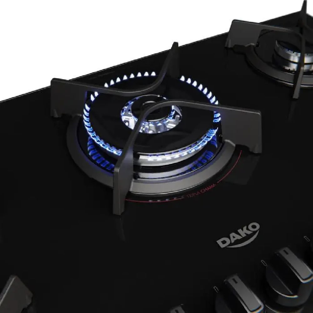 Cooktop Dako 5 Bocas Supreme Preto - Bivolt - Image 6
