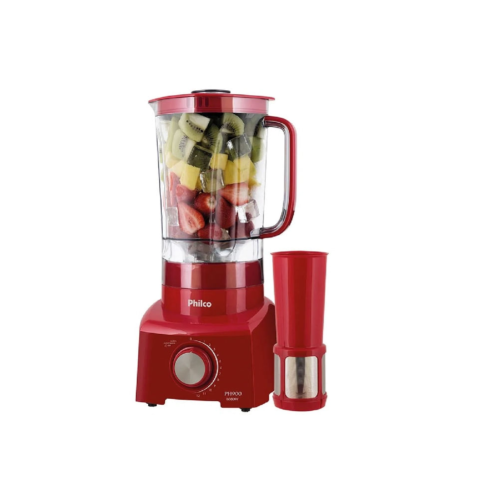 Liquidificador Philco 1200W 3 Litros 12 Velocidades Vermelho PH900 220 Volts - Image 2