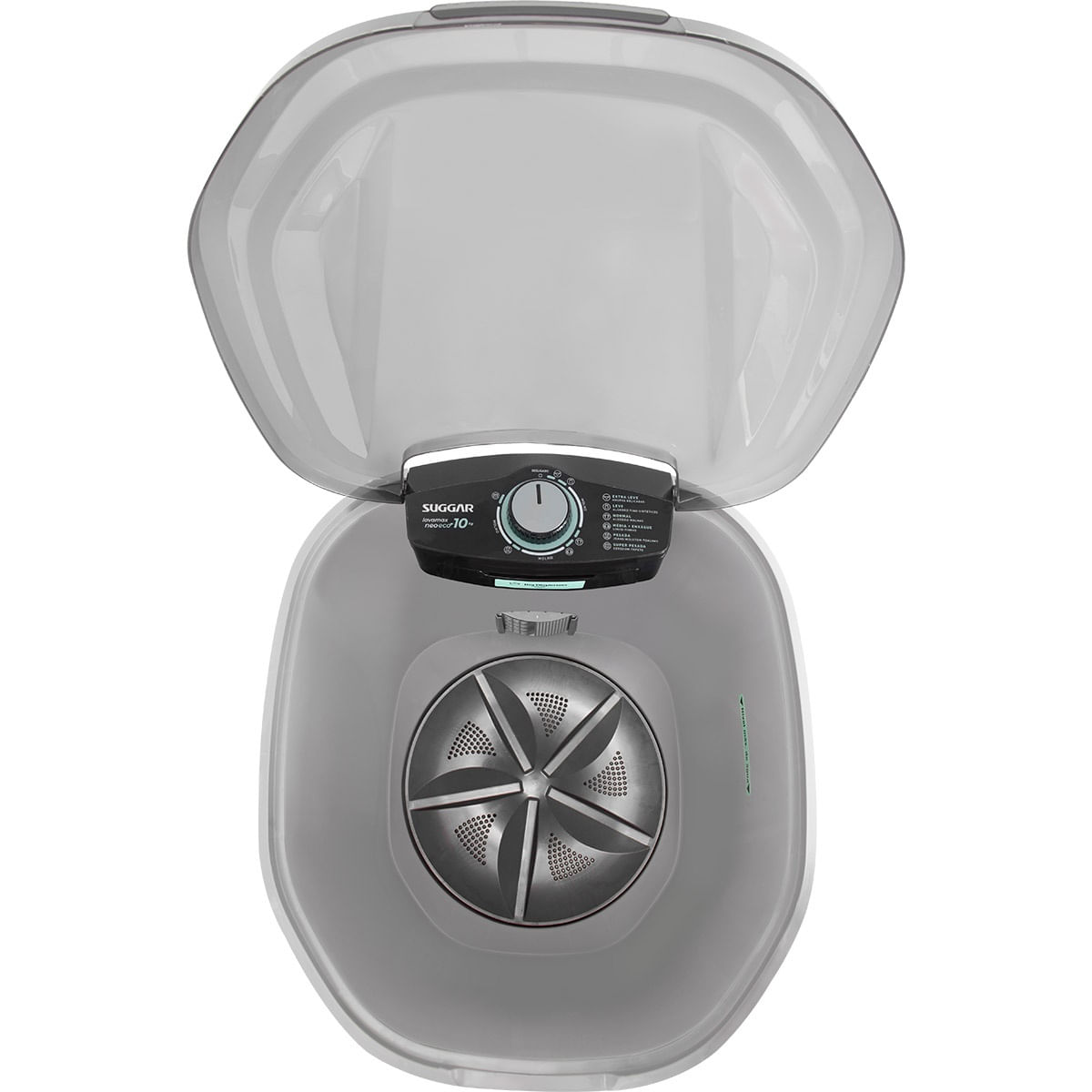 Lavadora de Roupas Suggar 10Kg Lavamax Neo Eco Prata LE1012PR – 220 Volts - Image 4