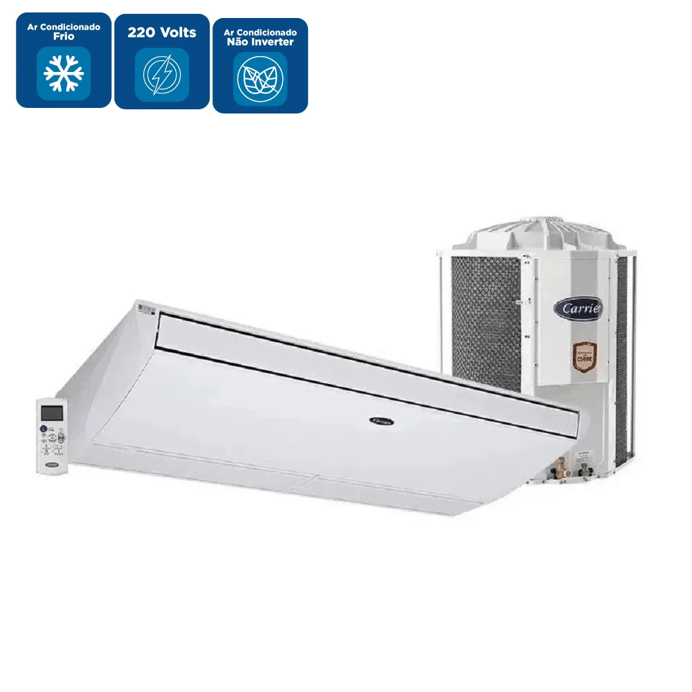 Ar Condicionado Split Teto Carrier Xperience 57000 BTU/h Frio Trifásico 42ZQB60C5 – 220 Volts - Image 2