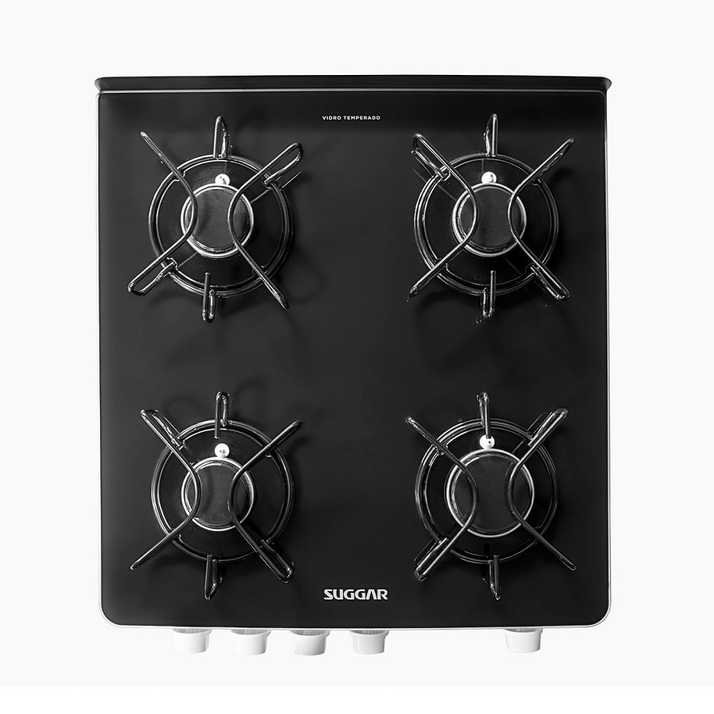 Fogão de Piso Suggar 4 Bocas Cook Glass Branco – Bivolt - Image 5