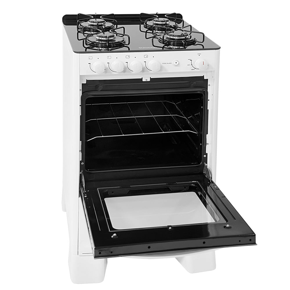 Fogão de Piso Suggar 4 Bocas Cook Glass Branco – Bivolt - Image 4
