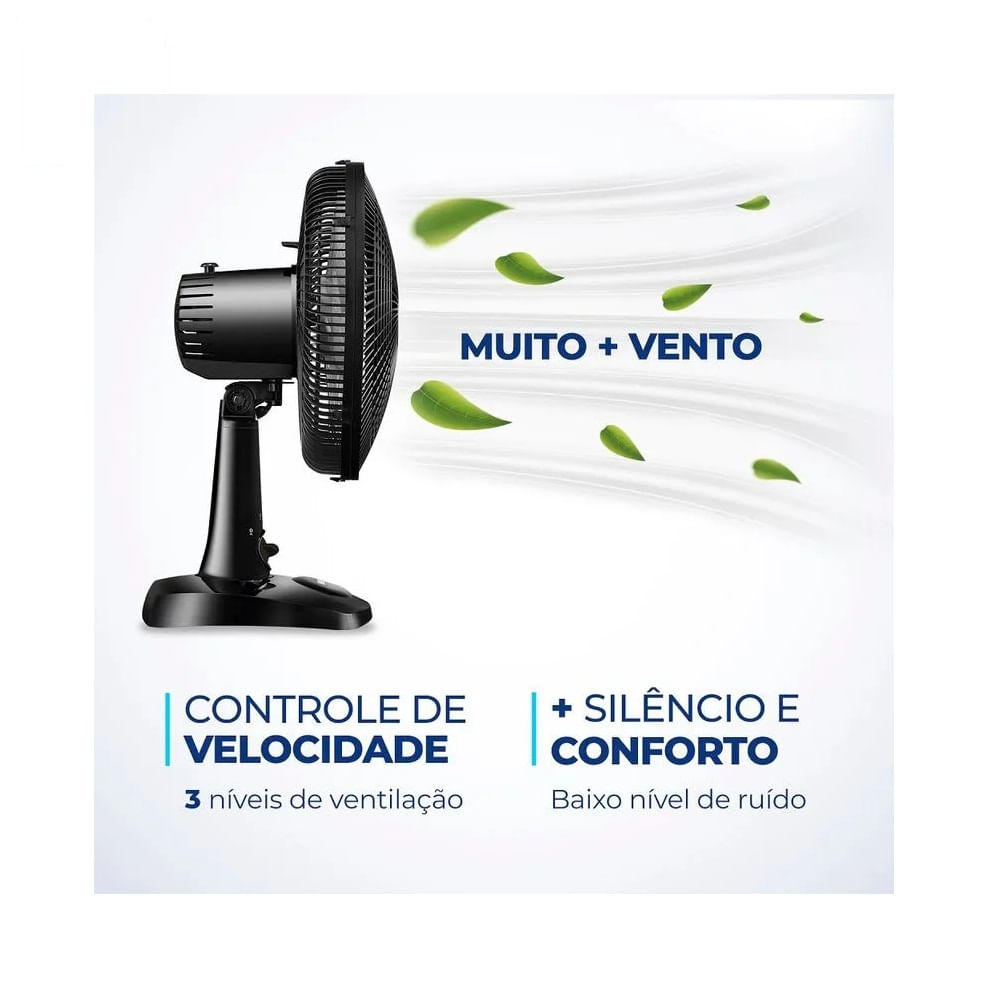 Ventilador de Mesa Mondial Super Power 30cm Preto VSP-30-B – 127 Volts - Image 4