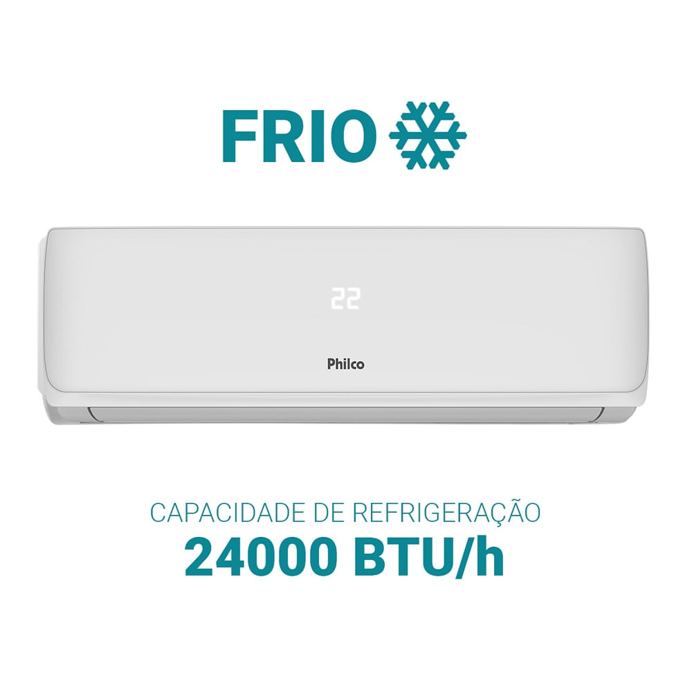 Ar Condicionado Split Hi Wall Philco 24000 BTU/h Frio PAC24FI – 220 Volts - Image 8