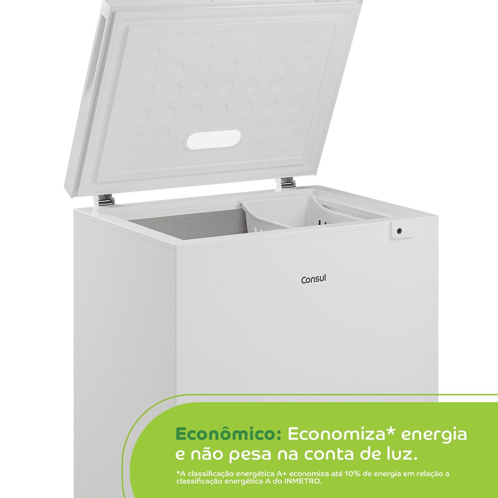Freezer Horizontal Consul 142 Litros Branco CHA14AB – 127 Volts - Image 8