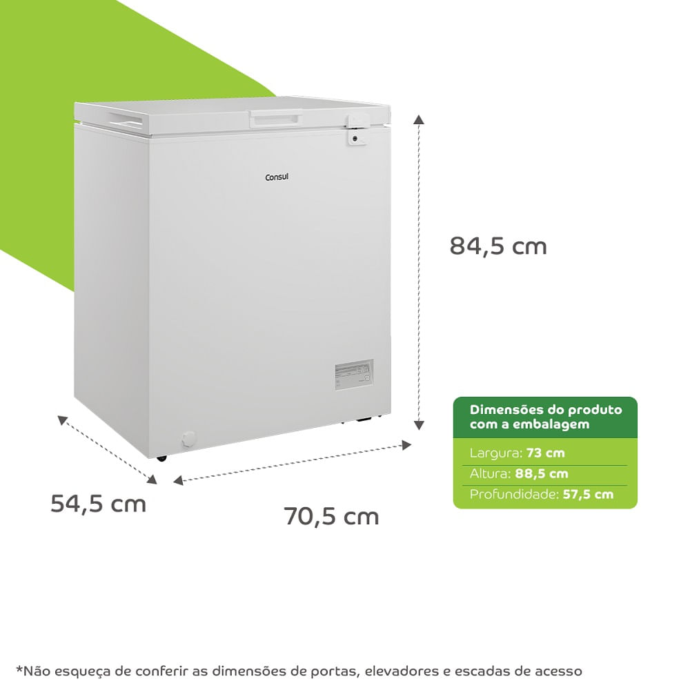 Freezer Horizontal Consul 142 Litros Branco CHA14AB – 127 Volts - Image 7