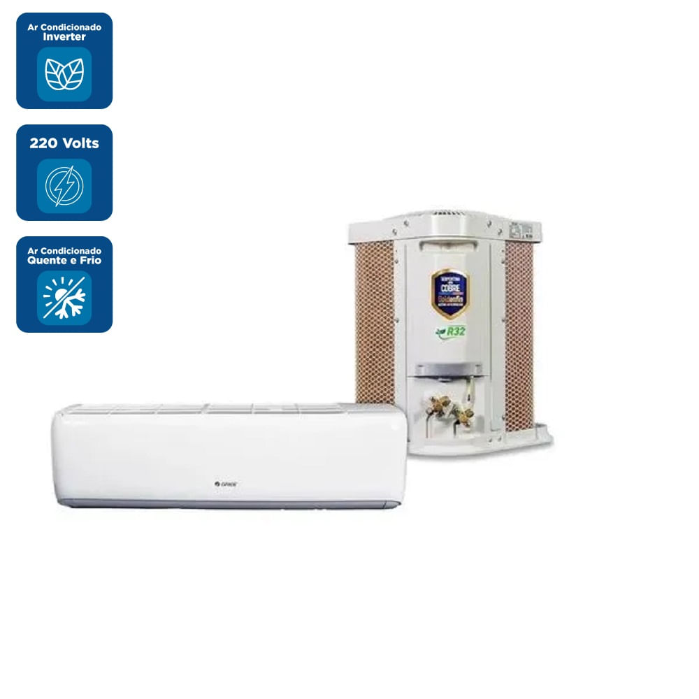 Ar Condicionado Split Hi Wall Inverter Gree G-Top Auto 9000 BTU/h Quente e Frio CB574N19600 – 220 Volts - Image 2