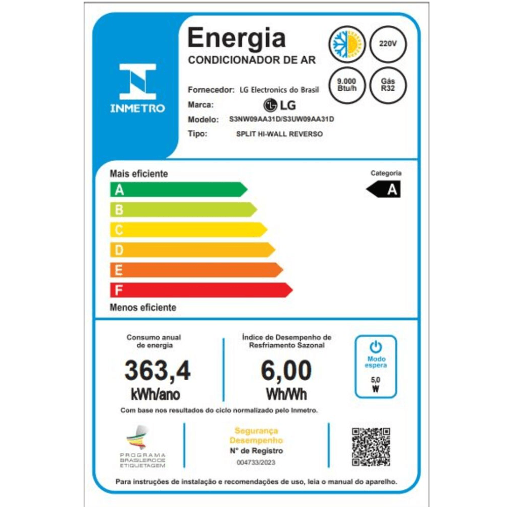 Ar Condicionado Split LG AI Dual Inverter Voice 9000 BTU/h Quente e Frio S3-W09AA31D - 220 Volts - Image 8