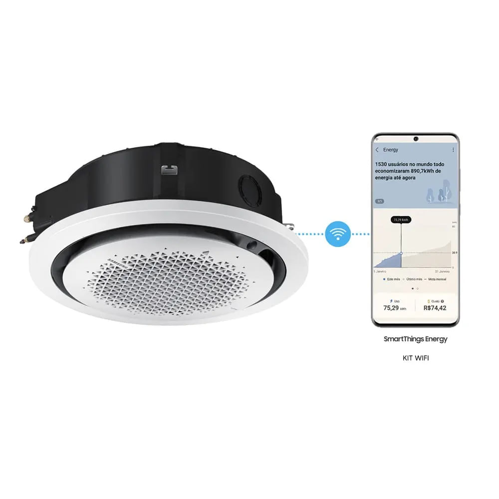 Ar Condicionado Cassete 360 Inverter Samsung WindFree 36000 BTU/h Quente e Frio Monofásico AC036DN6DKG/AZ - 220 Volts - Image 12