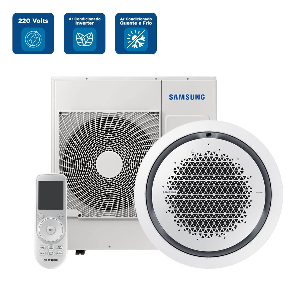 Ar Condicionado Cassete 360 Inverter Samsung WindFree 36000 BTU/h Quente e Frio Monofásico AC036DN6DKG/AZ - 220 Volts - Image 2