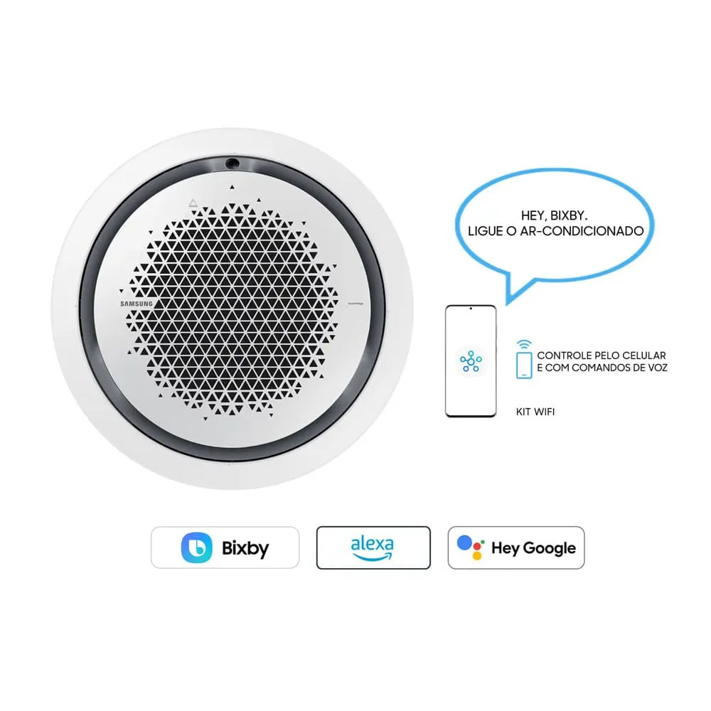 Ar Condicionado Cassete 360 Inverter Samsung WindFree 36000 BTU/h Quente e Frio Monofásico AC036DN6DKG/AZ - 220 Volts - Image 13