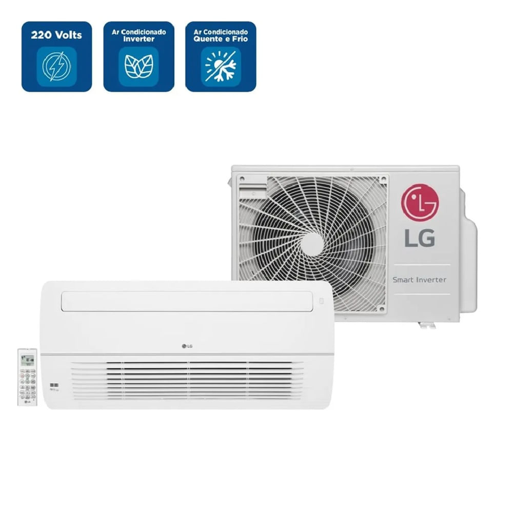 Ar Condicionado Split Cassete 1 Via Inverter LG 18000 BTU/h Quente e Frio Monofásico ZT-W18GTTAA - 220 Volts - Image 2