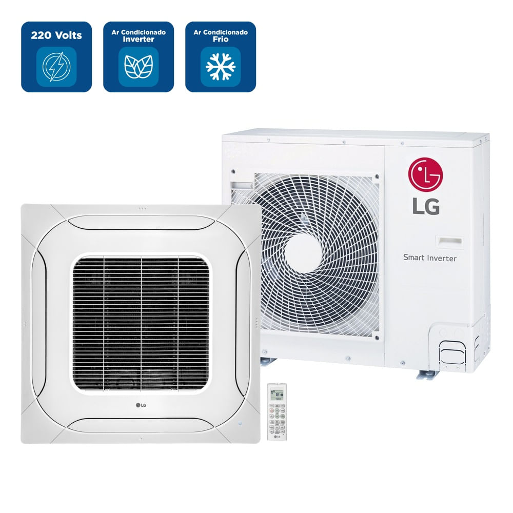 Ar Condicionado Split Cassete 4 Vias Inverter LG 36000 BTU/h Frio Monofásico ZT-Q36GNLAA - 220 Volts - Image 2