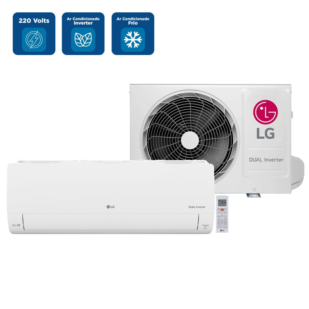 Ar Condicionado Split LG Dual Inverter AI Voice 18000 BTU/h Frio S3-Q18KL31C - 220 Volts - Image 2