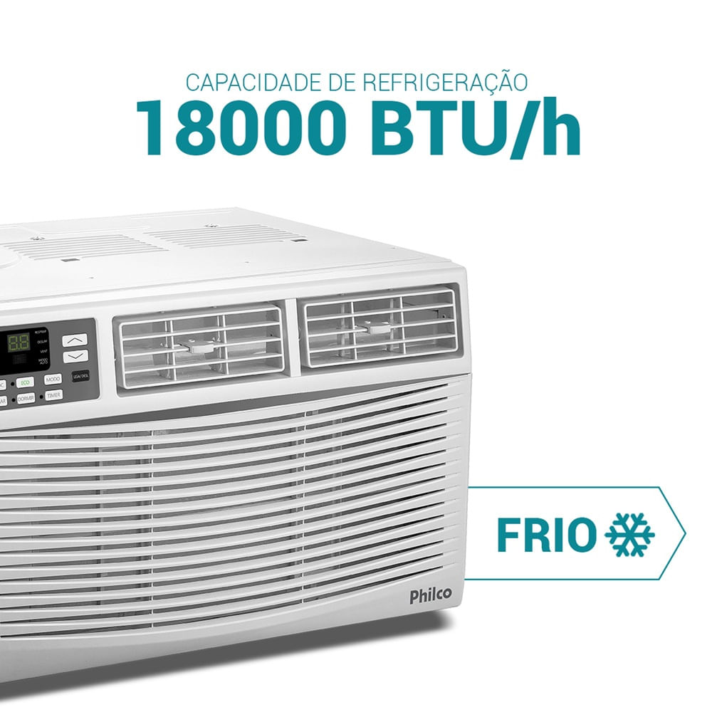 Ar Condicionado Janela Philco 18000 BTU/h Frio Eletrônico PAJ18FH - 220 Volts - Image 5