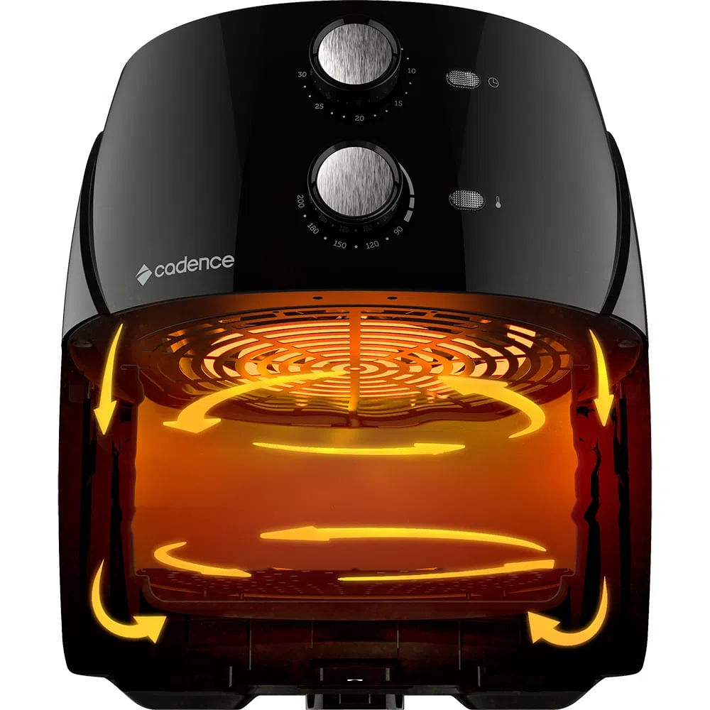 Air Fryer Cadence FRT555 3,8 Litros 1500W Preto 127V - Image 5