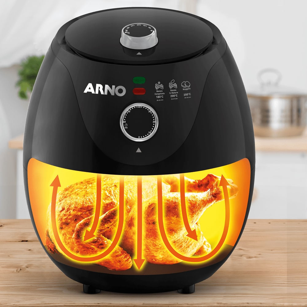 Air Fryer Arno Easy Fry 3,2 Litros Preta 220V EZFP - Image 3