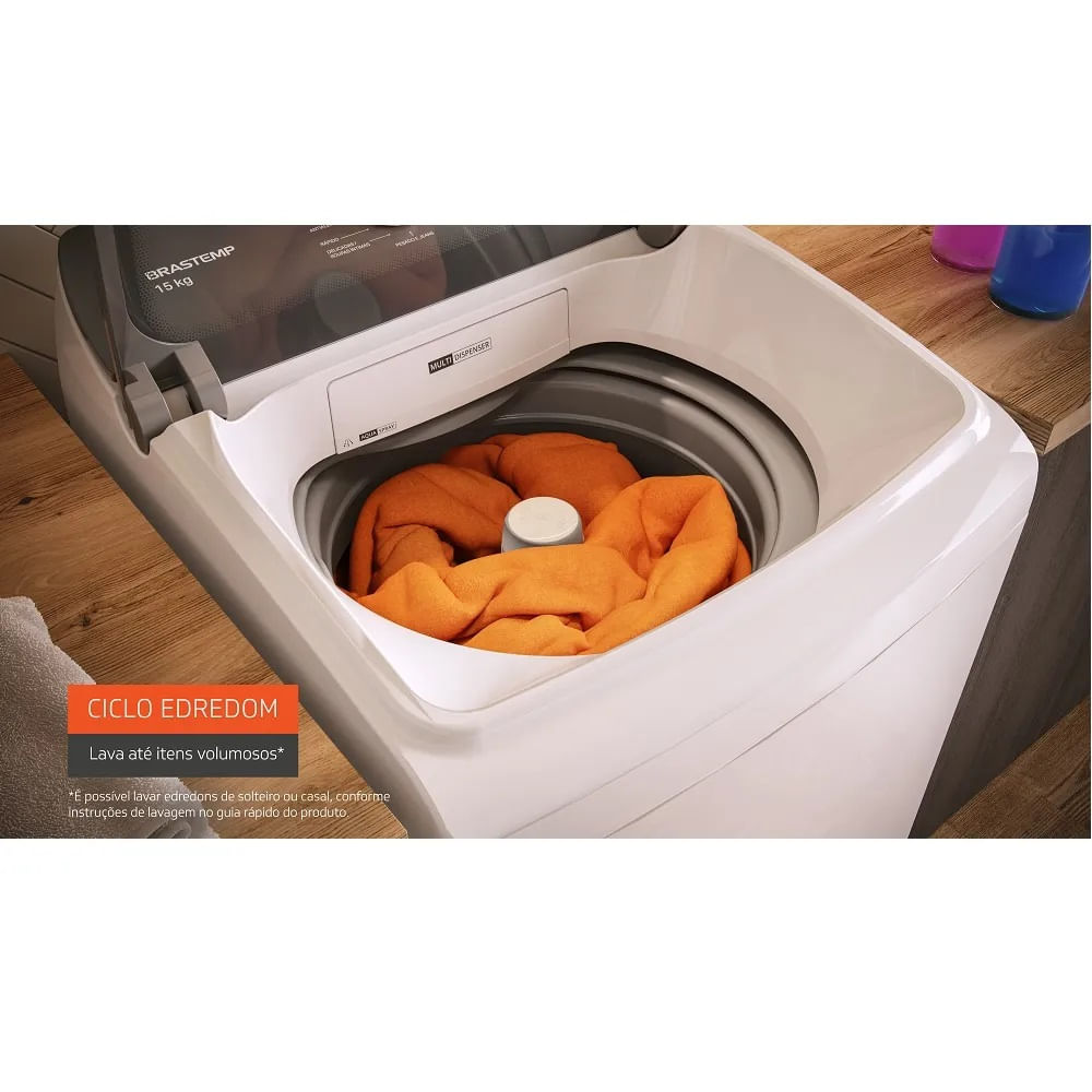 Lavadora de Roupas Brastemp 15Kg Smart Sensor Branca BWF15AB – 220 Volts - Image 7