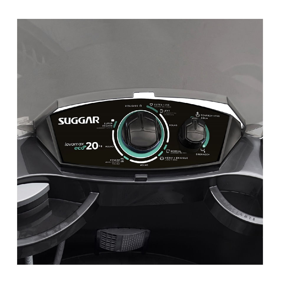 Lavadora de Roupas Suggar 20 Kg Semiautomática Lavamax Eco Preta LE2001PT – 127 Volts - Image 4