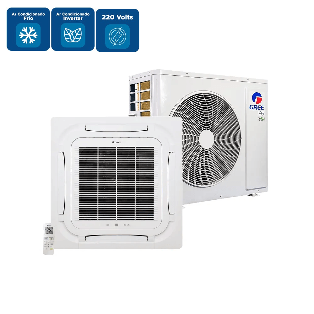 Ar Condicionado Split Cassete Gree G-Prime Compact Inverter 36000 BTU/h Frio Monofásico GULD36T1/A-S – 220 Volts - Image 2