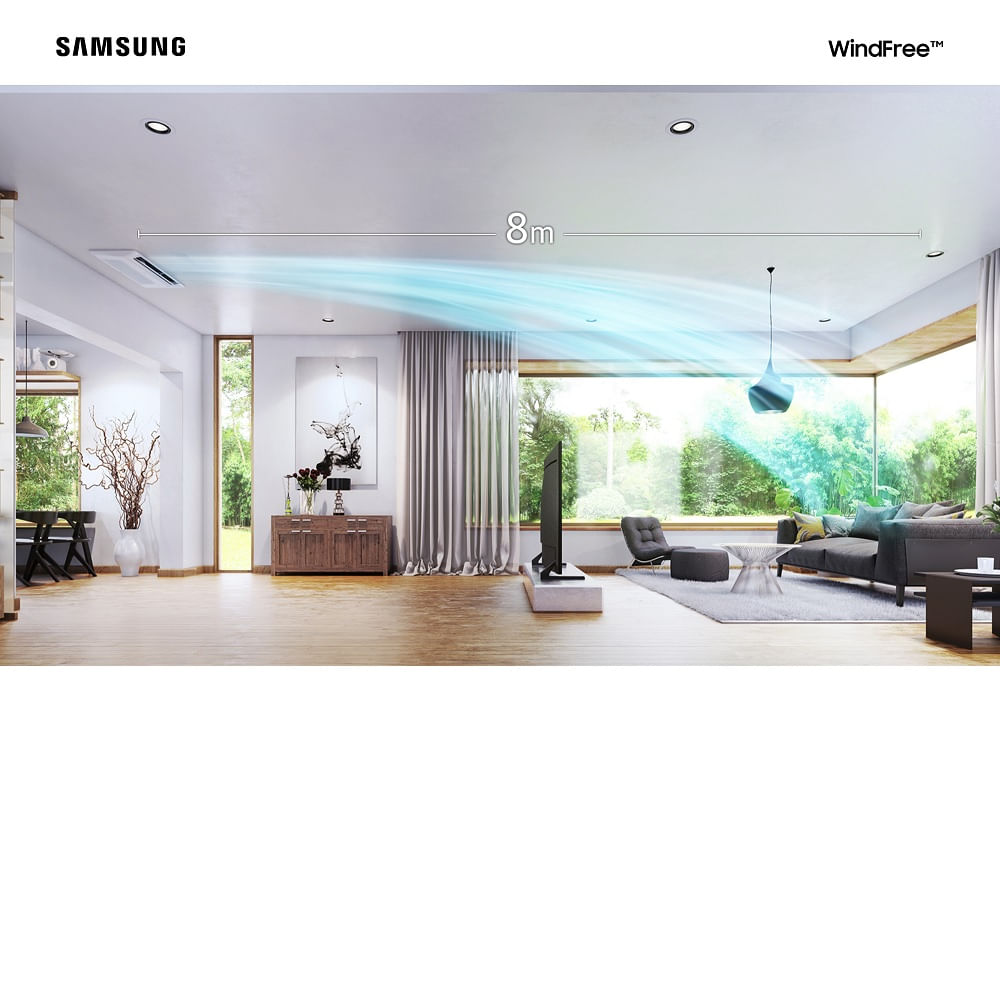Ar Condicionado Cassete Samsung WindFree 17000 BTU/h Quente e Frio Monofásico AC018DN1DKG/AZ – 220 Volts - Image 10