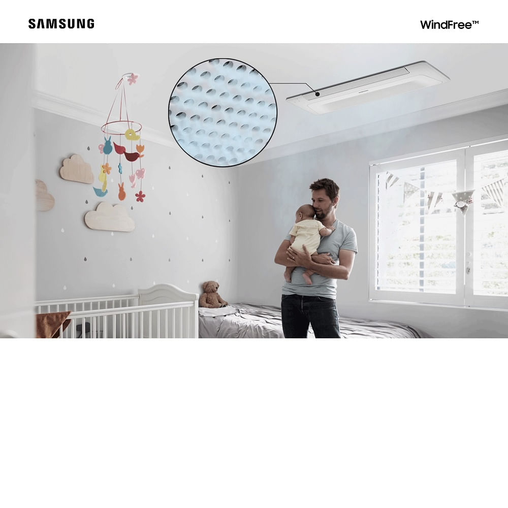 Ar Condicionado Cassete Samsung WindFree 17000 BTU/h Quente e Frio Monofásico AC018DN1DKG/AZ – 220 Volts - Image 8