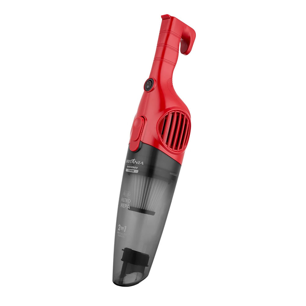 Aspirador de Pó Britânia com Filtro 2 em 1 Vertical Vermelho BAS1290V – 127 Volts - Image 5