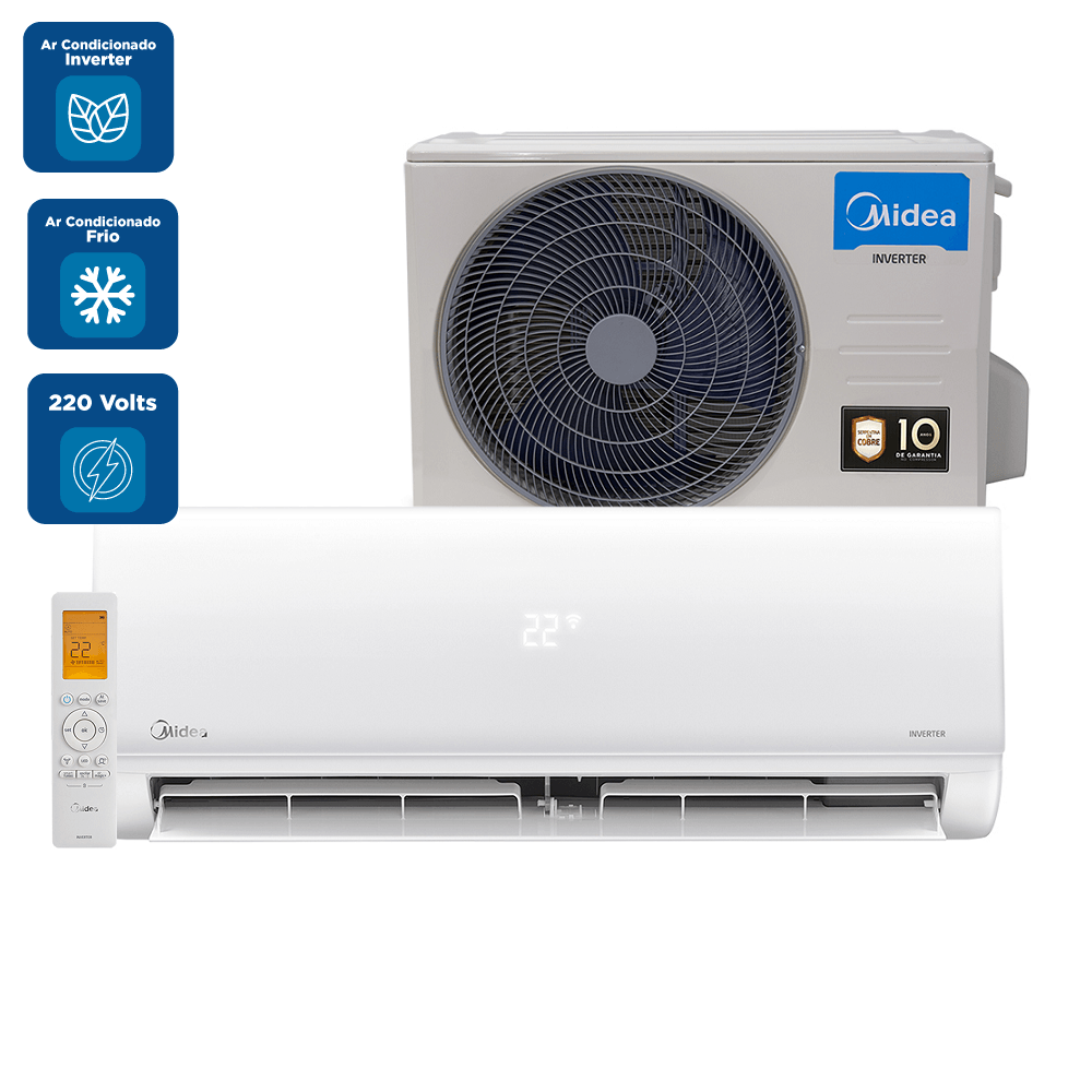 Ar Condicionado Split Hi Wall Inverter Midea Xtreme Save AI Connect 12000 BTU/h Frio 38AGVCJ12M5 – 220 Volts - Image 2