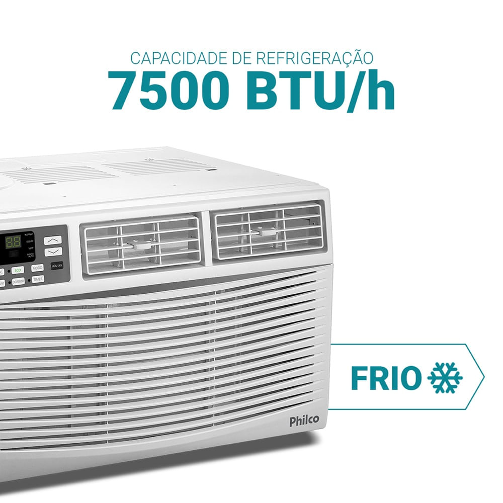 Ar Condicionado Janela Philco 7500 BTU/h Frio Eletrônico PAJ7FH - 220 Volts - Image 5