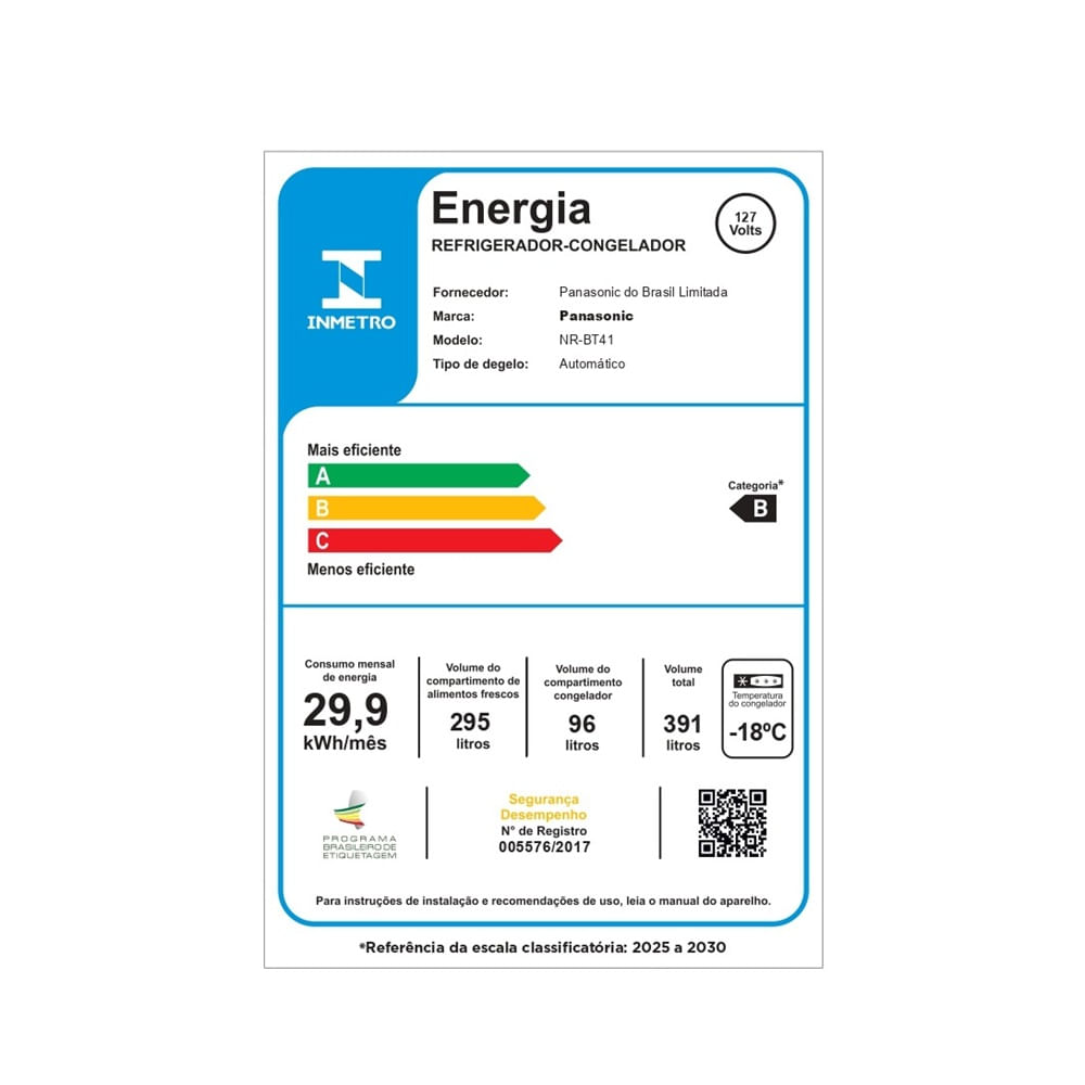 Refrigerador Panasonic Frost Free 391 Litros Branco BT41 - 127 Volts - Image 7