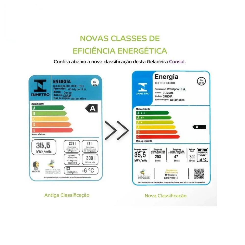 Refrigerador Consul Frost Free 300 Litros Branco CRB36AB - 127 Volts - Image 6