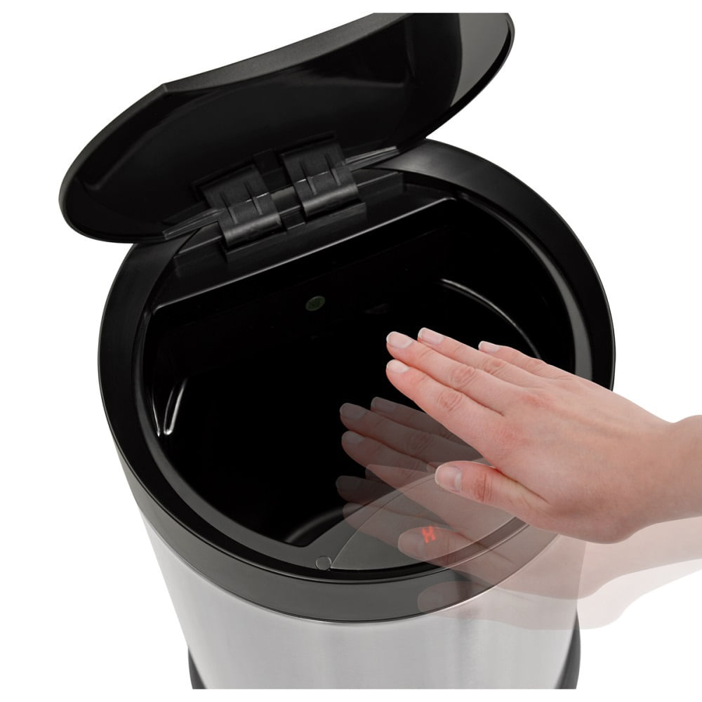 Lixeira Tramontina 12 Litros Smart Automática com Sensor com Acabamento Scotch Brite em Aço Inox - Image 2