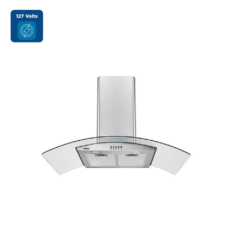 Coifa de Parede Mondial 250W Inox CF90-01 - 127 Volts - Image 2