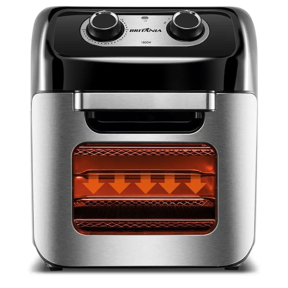 Fritadeira Air Fry Britânia 12 Litros Oven Preta e Inox BFR2300P – 220 Volts - Image 4