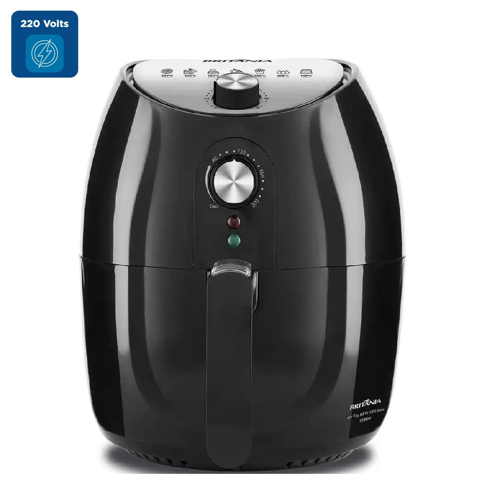 Air Fryer Britânia 4,1 Litros 1500W Preta 220V BFR10PI - Image 2